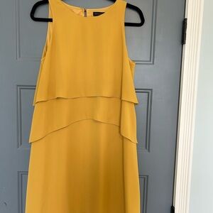 Banana Republic Gold Halter Sundress Midi